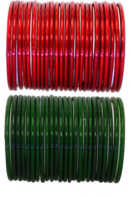 DURGANSH Glass Bangle Set(Pack of 48)