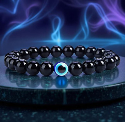 Ridhi Fashion Evil Eye, Black Obsidian Bracelet
