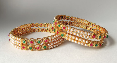 Ornafash Metal Bangle Set(Pack of 4)