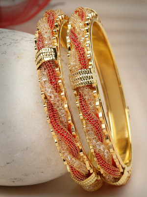 Sukkhi Alloy Gold-plated Bangle Set(Pack of 2)