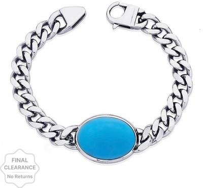 m a enterprises Stone Turquoise Silver Bracelet
