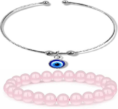 HouseOfCommon Metal, Stone, Crystal Bracelet(Pack of 2)