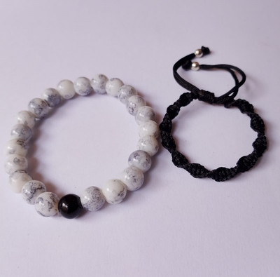MANMORA Fabric, Plastic Bracelet Set(Pack of 2)