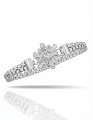 Multiverse Alloy Crystal Silver Bracelet