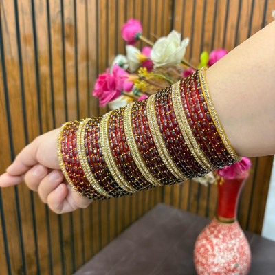 Kaab Glass Bangle Set(Pack of 36)