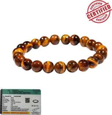 UBRONIK Tiger's Eye Agate, Crystal Bracelet