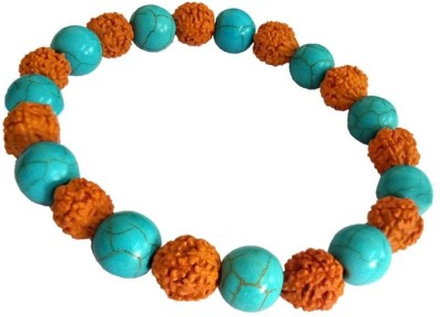 Aanya Jewels Stone, Rudraksha Beads, Turquoise Bracelet