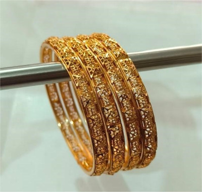 Navodha Creations Brass Brass Bangle Set(Pack of 4)