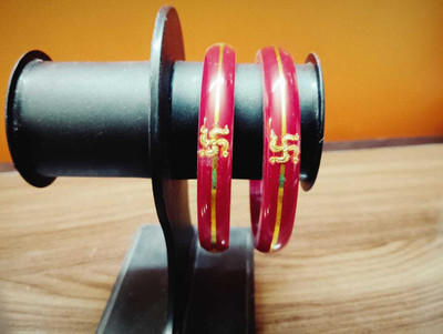 star variety mart Plastic Gold-plated Bangle Set(Pack of 2)