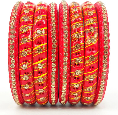 lahticollection Lac Bangle Set(Pack of 8)