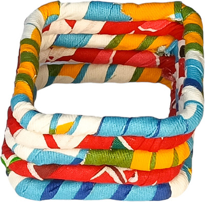 Soundarya boutique Fabric Bangle Set(Pack of 4)
