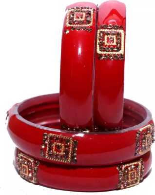 KUND KUND ENTERPRISES Glass Zircon Kada(Pack of 4)