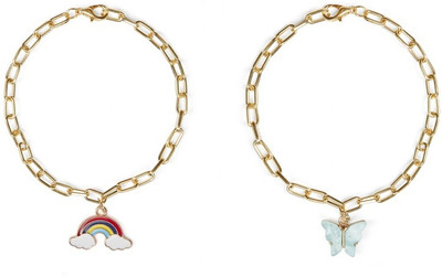 EnlightenMani Alloy Gold-plated Bracelet Set(Pack of 2)
