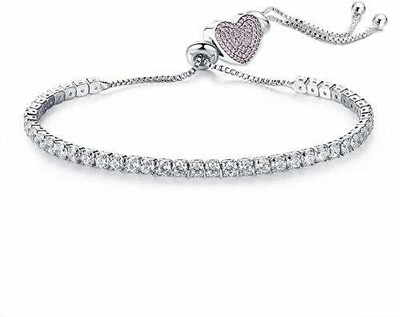 YELLOW CHIMES Alloy Crystal Platinum Bracelet