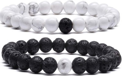 Aahana Gems Stone Beads Bracelet(Pack of 2)