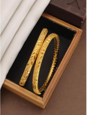 VFA Alloy Gold-plated Kada(Pack of 2)