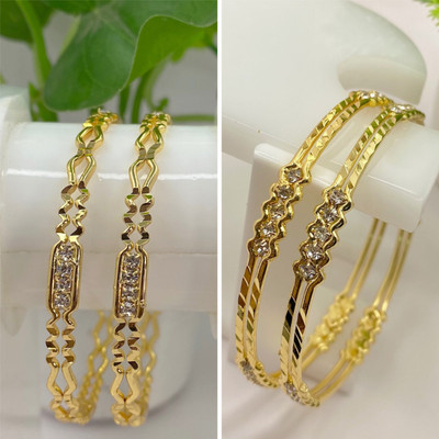 AARTISAI Alloy Gold-plated Bangle Set(Pack of 2)
