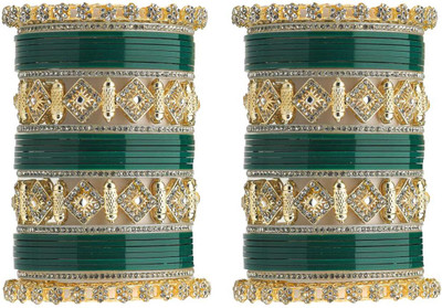 SBS Alloy Beads, Pearl, Cubic Zirconia Gold-plated Chudas(Pack of 60)