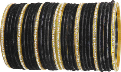 ZULKA Glass Zircon Bangle Set(Pack of 32)