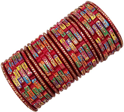 Anshi Creations Lac Bangle Set(Pack of 10)
