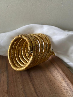 Grace Collections Alloy Gold-plated Cuff