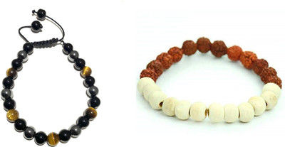 Malas Collection Stone, Wood Bracelet Set(Pack of 2)