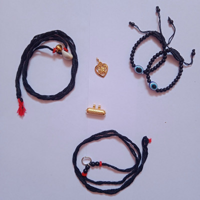 Khushi Traders Mother of Pearl, Dori Beads Armlet Set(Pack of 6)
