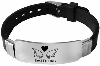 The Men Gift Metal, Rubber Bracelet