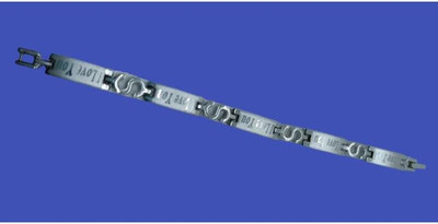 KINGSTYLEIMPEX Stainless Steel Sterling Silver Bracelet