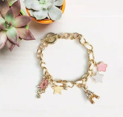 TVI Alloy Cubic Zirconia Gold-plated Bracelet