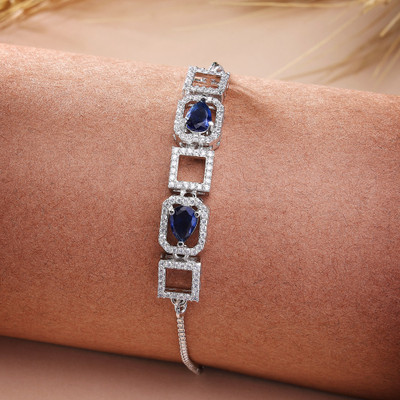 ZENEME Brass Rhodium Bracelet