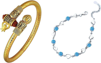 Spyroniix Reeal Treasuree Alloy Sterling Silver Bracelet(Pack of 4)