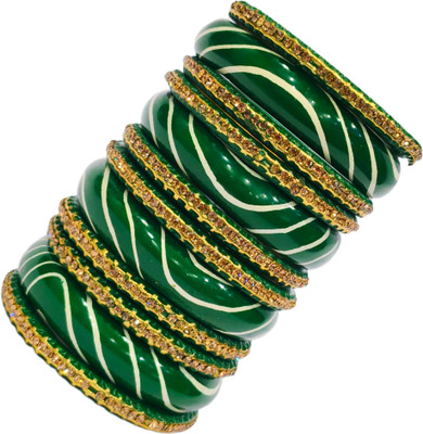 Lahthi Wala Lac Bangle Set(Pack of 10)
