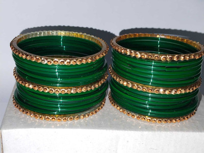 DURGANSH Glass Bangle(Pack of 10)