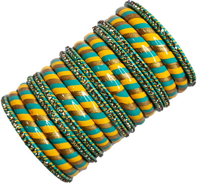 Anshi Creations Lac Bangle Set(Pack of 16)