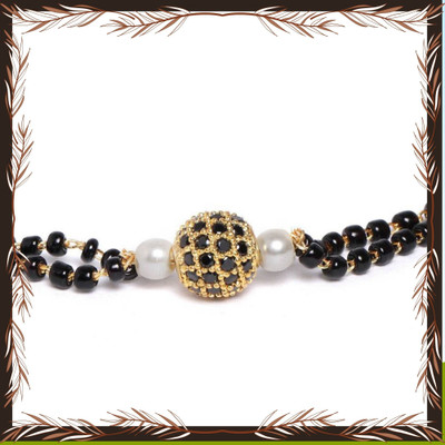 Temora Brass Diamond Gold-plated Bracelet
