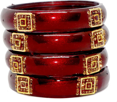 RADHA MOHAN EMPIRE Glass Bangle Set(Pack of 4)