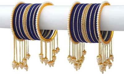 Rijoli Metal Zircon Gold-plated Bangle Set(Pack of 42)