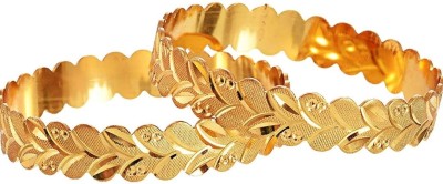 AnjaliImitation Brass Beads Gold-plated Bangle Set(Pack of 2)