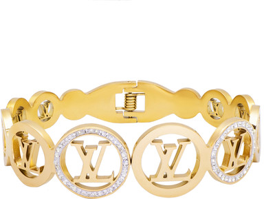 Moon Dust Brass Cubic Zirconia Gold-plated Bracelet