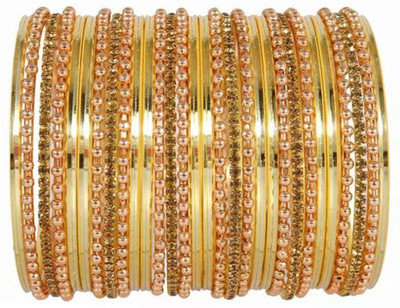 DONERIA Metal Zircon Bangle Set(Pack of 30)