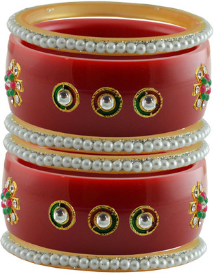 Vidhya Kangan Brass Bangle Set(Pack of 6)