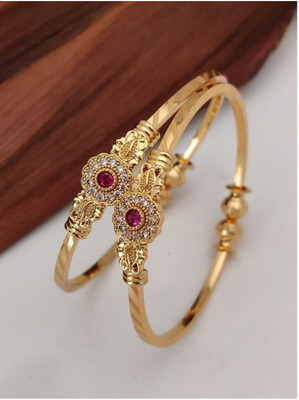 HEER HENI Alloy Gold-plated Bangle(Pack of 2)