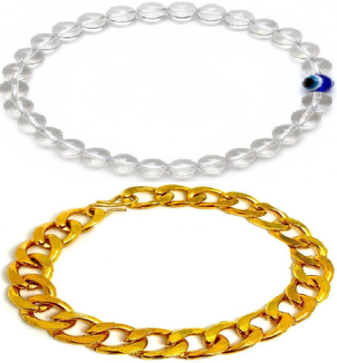 HouseOfCommon Metal, Stone, Crystal Bracelet(Pack of 2)