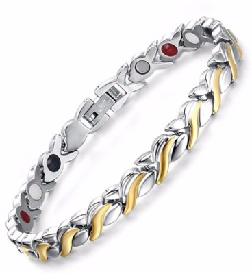 University Trendz Metal Zircon Gold-plated Bracelet