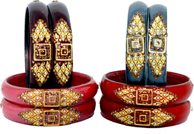 RADHA MOHAN EMPIRE Glass Kada(Pack of 8)