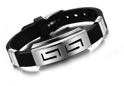 Vientiq Leather Silver Bracelet