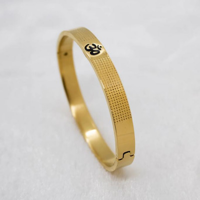 GKKAKADIYA Stainless Steel Gold-plated Kada