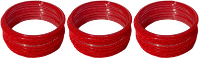 GROWLIC Glass Bangle Set(Pack of 24)