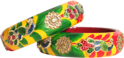 MANVI FASHION Lac Bangle Set(Pack of 2)